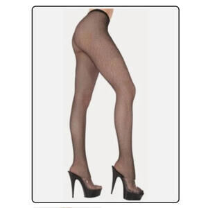 Black Fishnet Sexy Stockings by Bas-Culotte Pantyhose O/S Lot of 3 Pairs